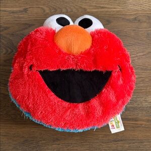 Sesame Street Elmo Plush Cookie Monster Red and Blue pillow pal toy